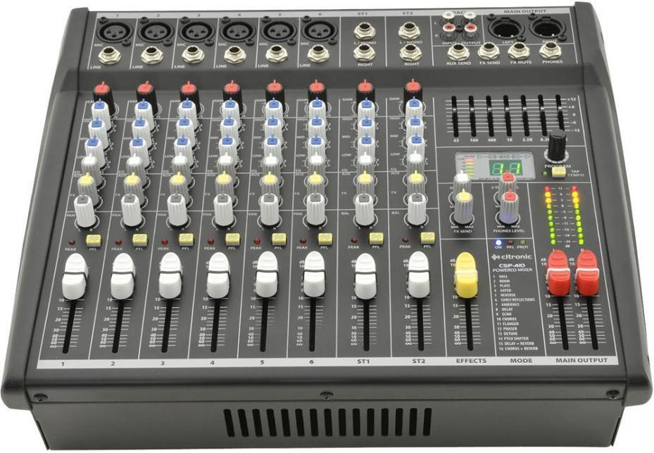 400W 6 Canale Powered Mixer - CITRONIC