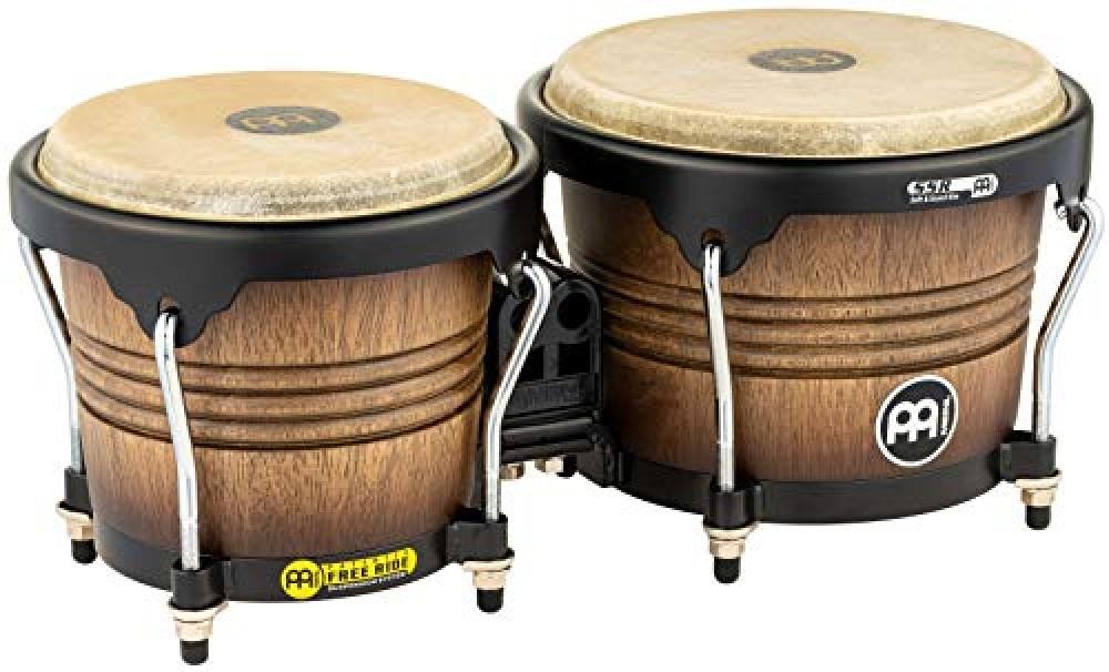 (TG. 17,15 cm) Meinl Percussion FWB190ATB-M - Bonghi in legno, serie Free Ride,