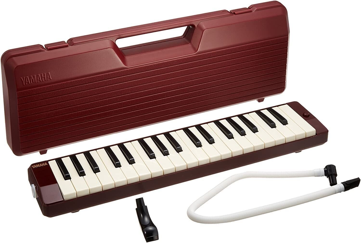 YAMAHA Pianika Maroon P-37D 37-Key from JAPAN #MB356