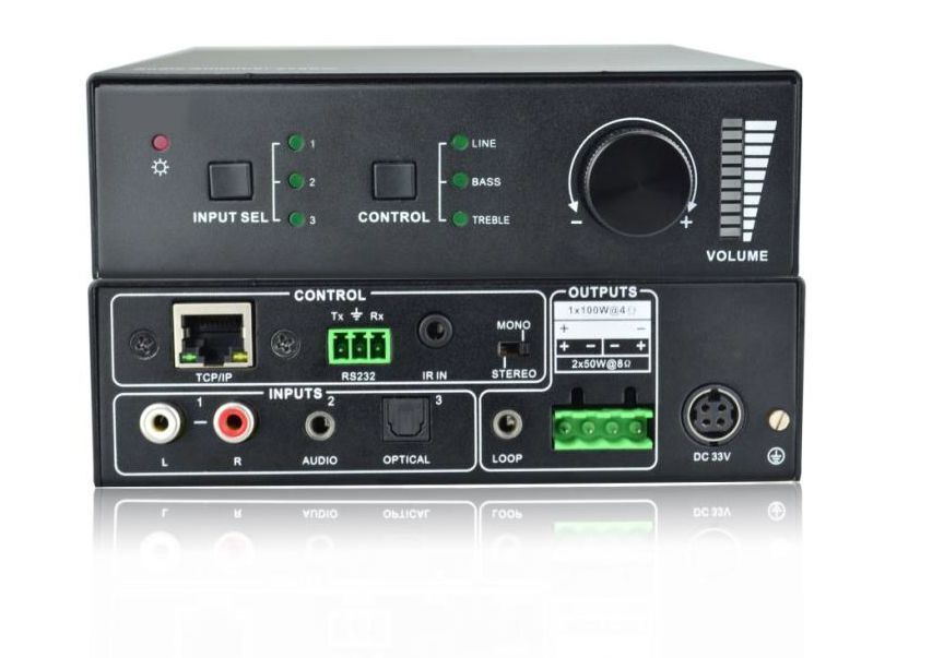 Audio amplifier 2x50W