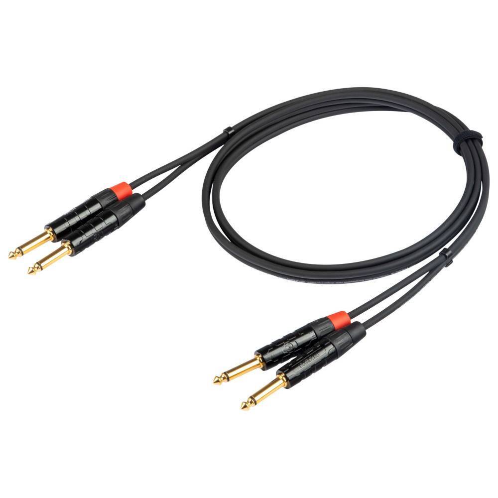 PROEL CHLP315LU15 1,5mt Cavo audio STEREO 2 Jack Mono 6,3mm  2 x Jack Mono 6,3mm