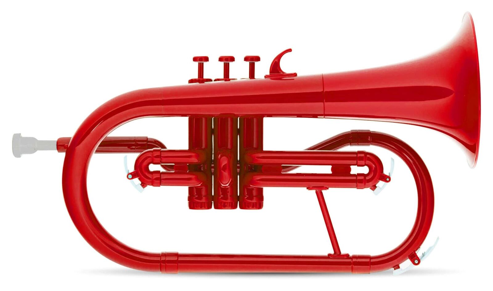 MardiBrass Flicorno Flugelhorn Plastica in Soprano Sib con Bocchino Borsa Rosso