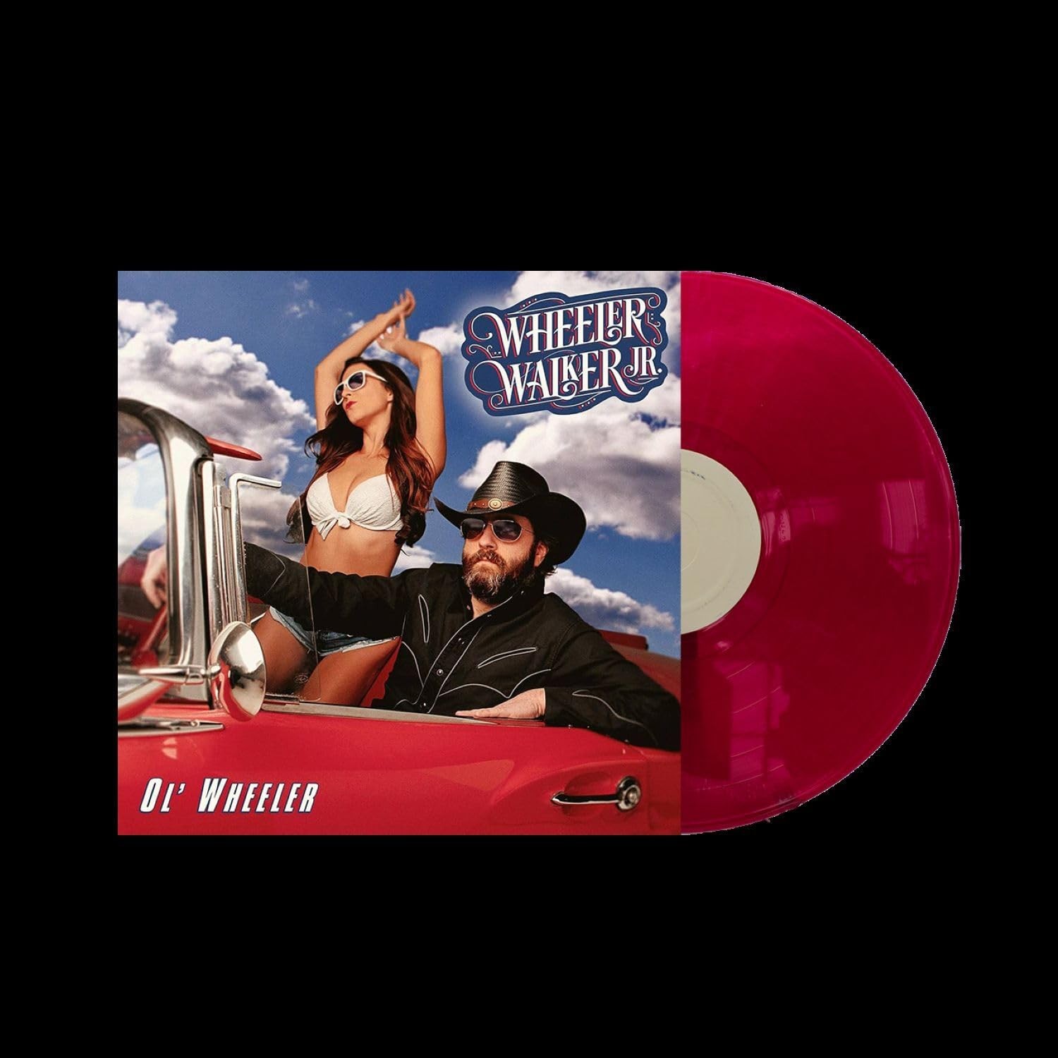 WHEELER WALKER JR. OL` WHEELER - CHERRY BOMB (COLV) (RED) VINYL LP NUOVO