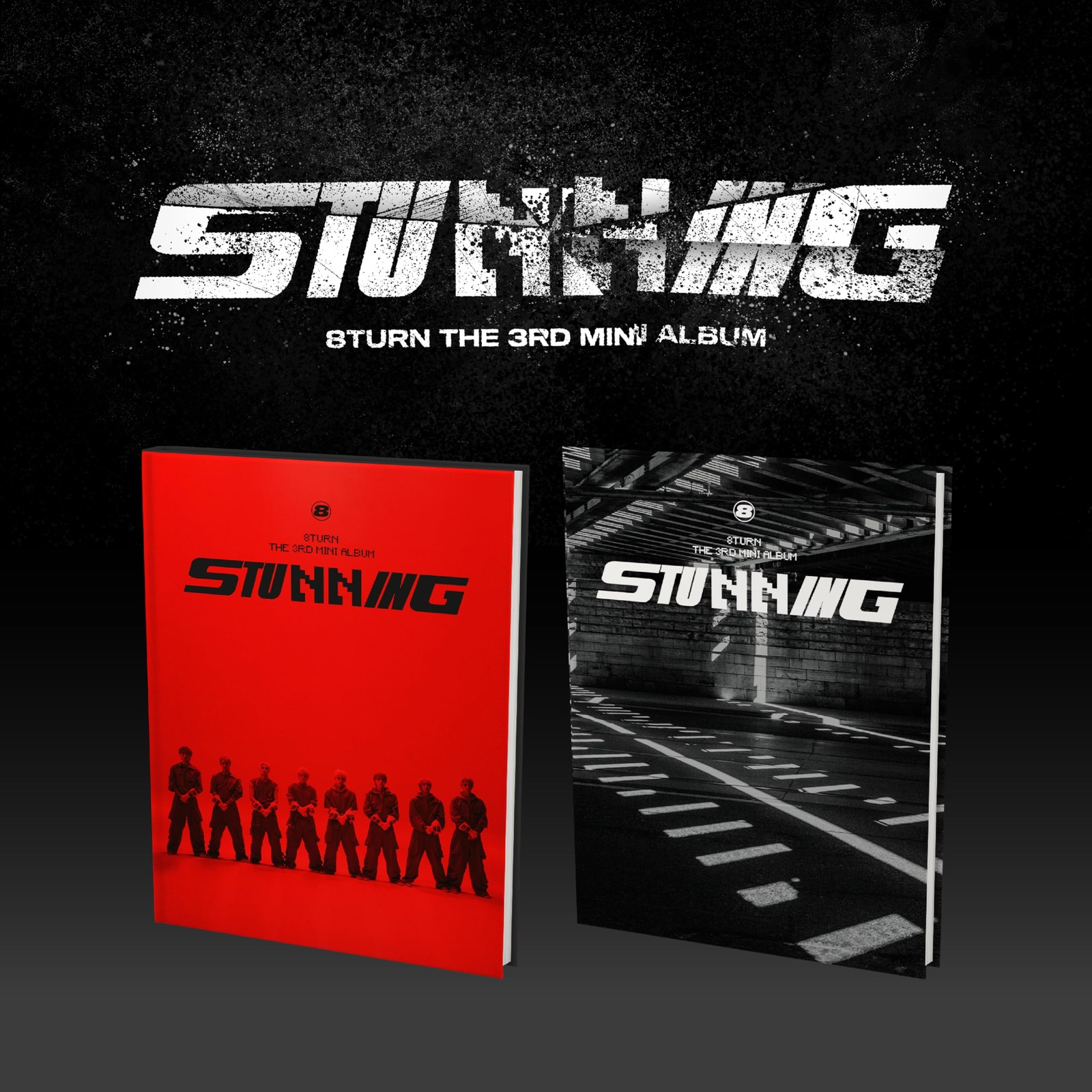 8Turn Stunnin - Random Cover - incl. 84pg Booklet, 2 Photocards, Bookmark,  (CD)