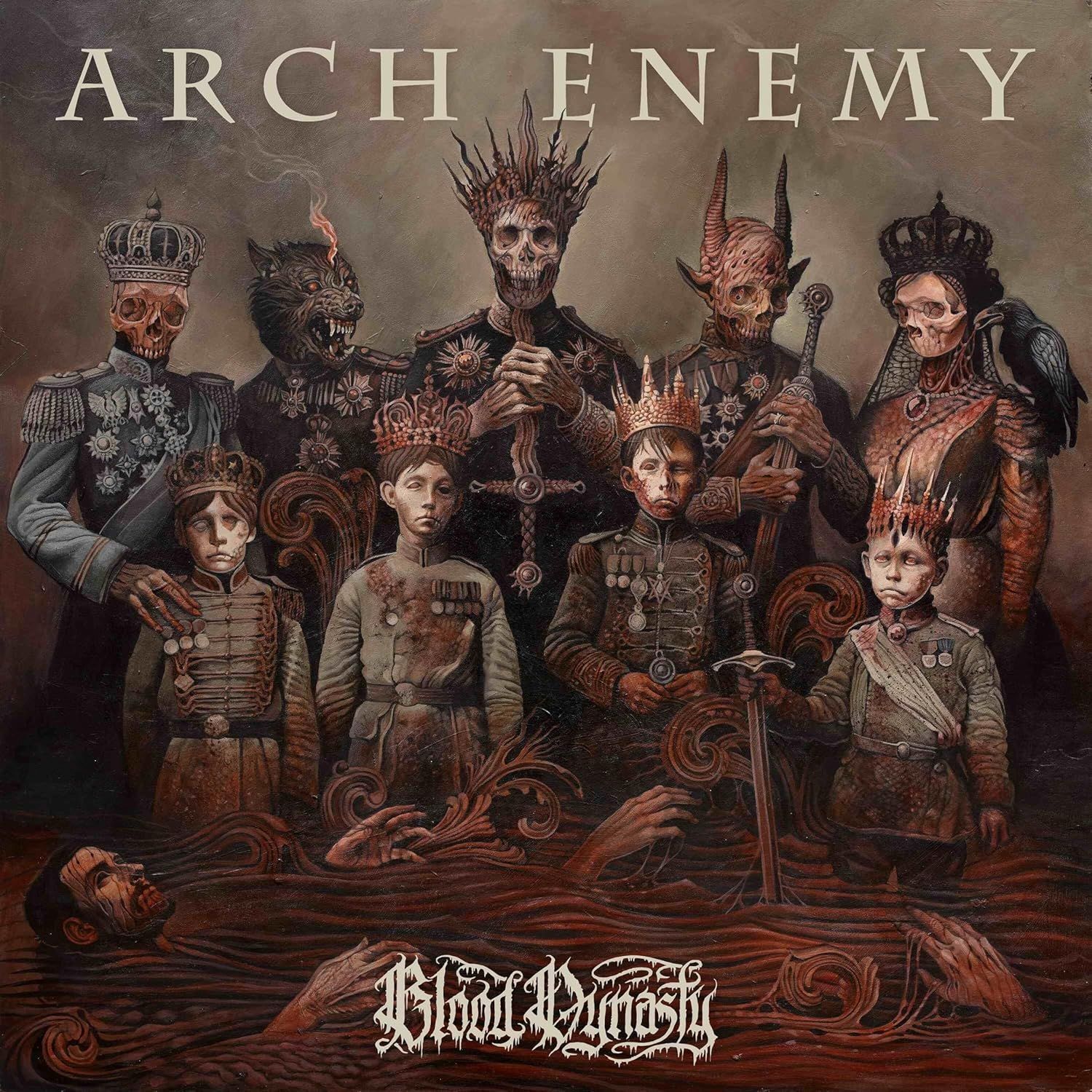 Vinile Arch Enemy - Blood Dynasty (Red+Golden/Black Etched Vinyl) (2 Lp + Cd)