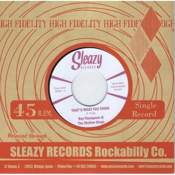 Roy -& The Mellow Kings- Thompson That's What You Think (Vinyl LP)