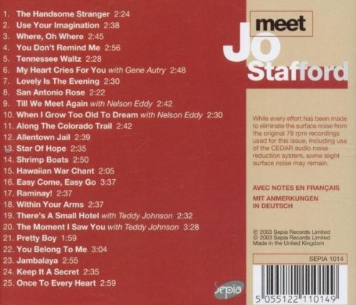 Meet Jo Stafford by Stafford, Jo [Audio CD]