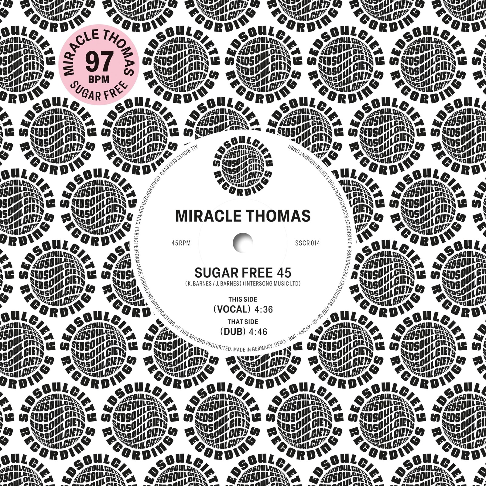 Miracle Thomas Sugar Free (Vinyl LP)