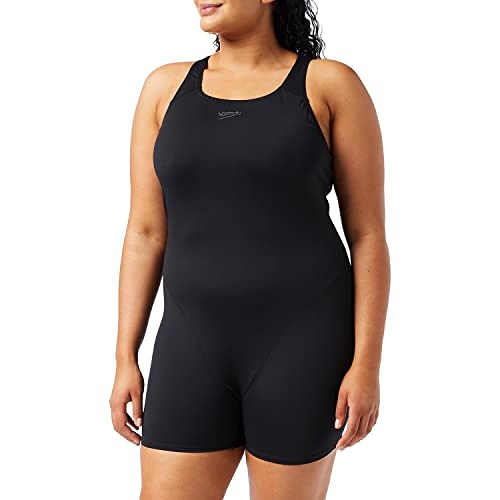 (TG. 44) Speedo Donna Eco Endurance+ Swimming L Costume Intero, Nero, 44 - NUOVO