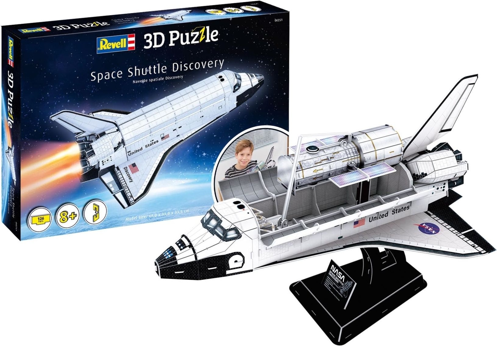 Gadget - Nasa 3D Puzzle Space Shuttle Discovery 49 Cm - Revell