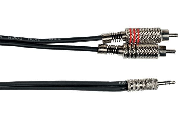 Audio & Hi-Fi Yellow Cable: K06M-3 Cavo Segnale 2X Rca Maschio/Mini Jack Stereo