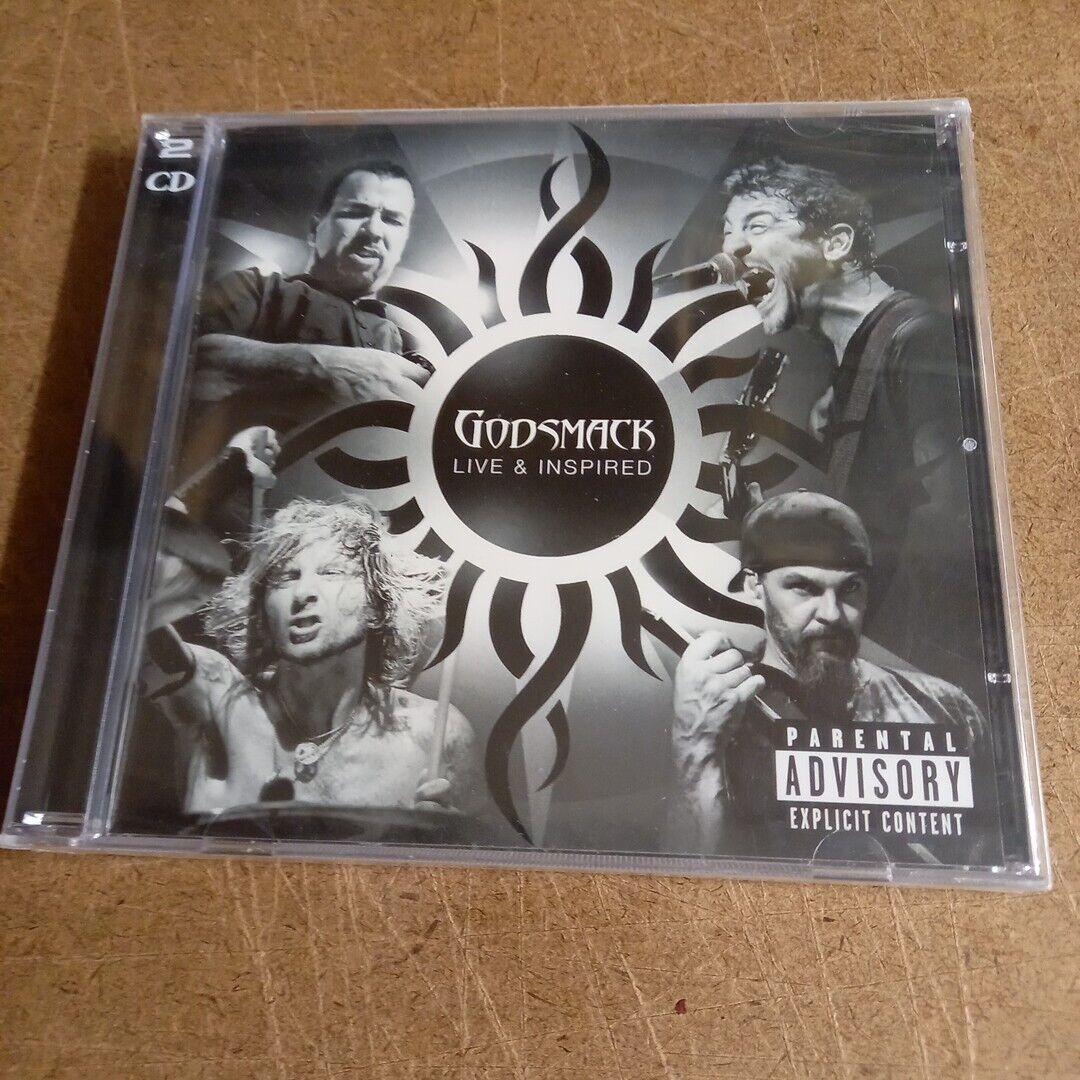 GODSMACK- LIVE & INSPIRED+ BONUS*2 CD BRAND NEW STILL SEALED NUOVO SIGILLATO