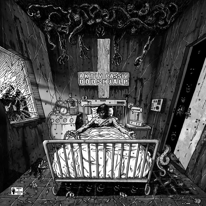 Aktiv Doedshjaelp / Passiv Doedshjaelp Split (Vinyl LP) 7" Single