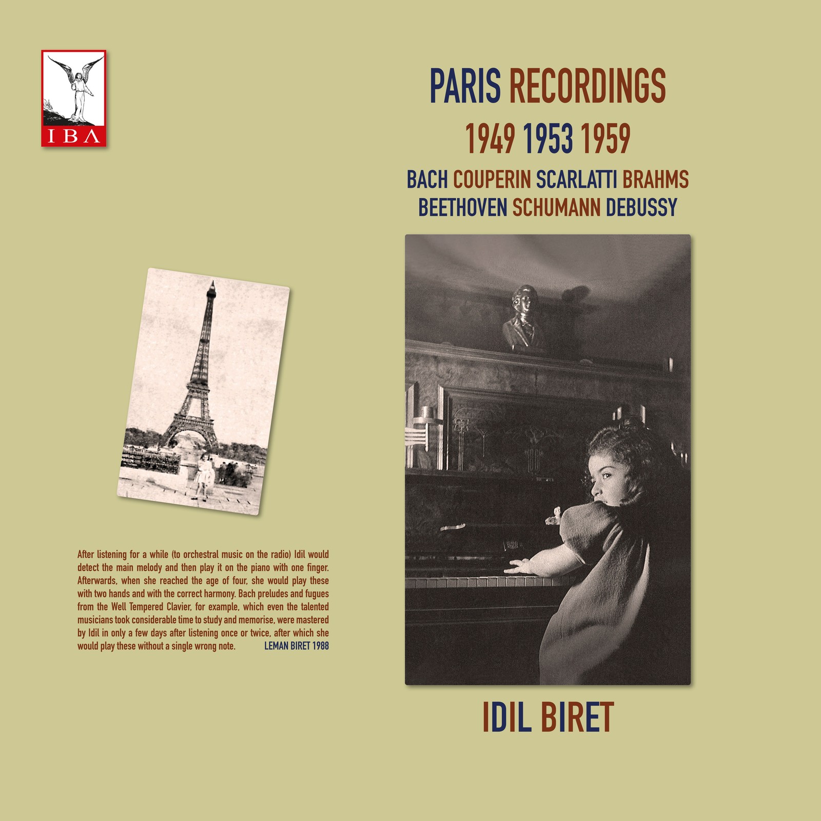 Idil Biret Idil Biret: Paris Recordings 1949/195 (Vinyl LP) (PRESALE 04/07/2025)