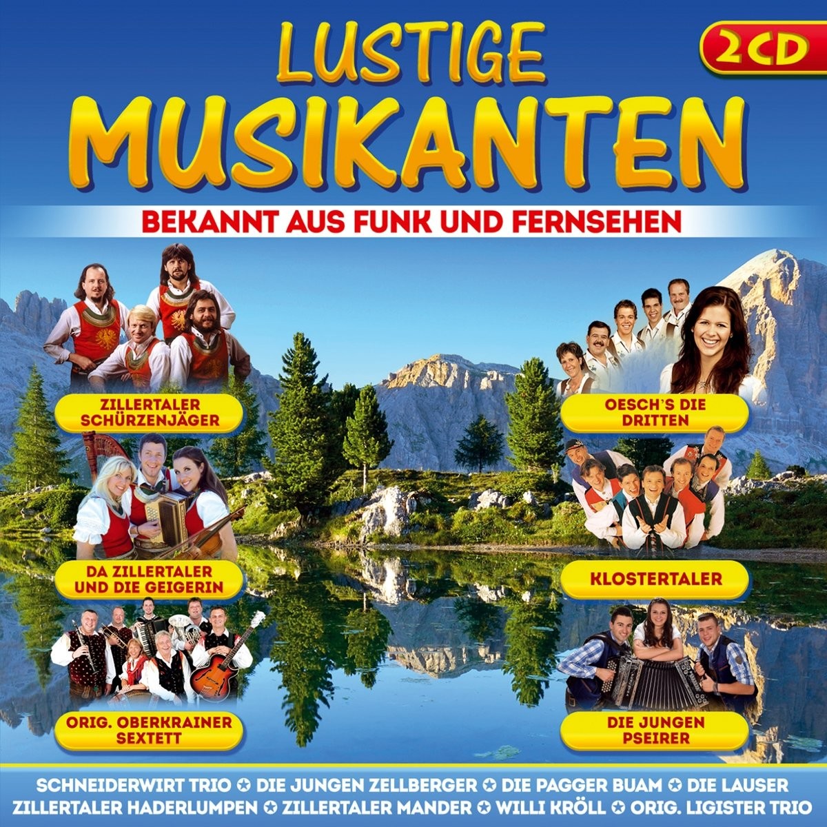 Various Lustige Musikanten-Bekannt aus Funk und Fernsehen (CD)
