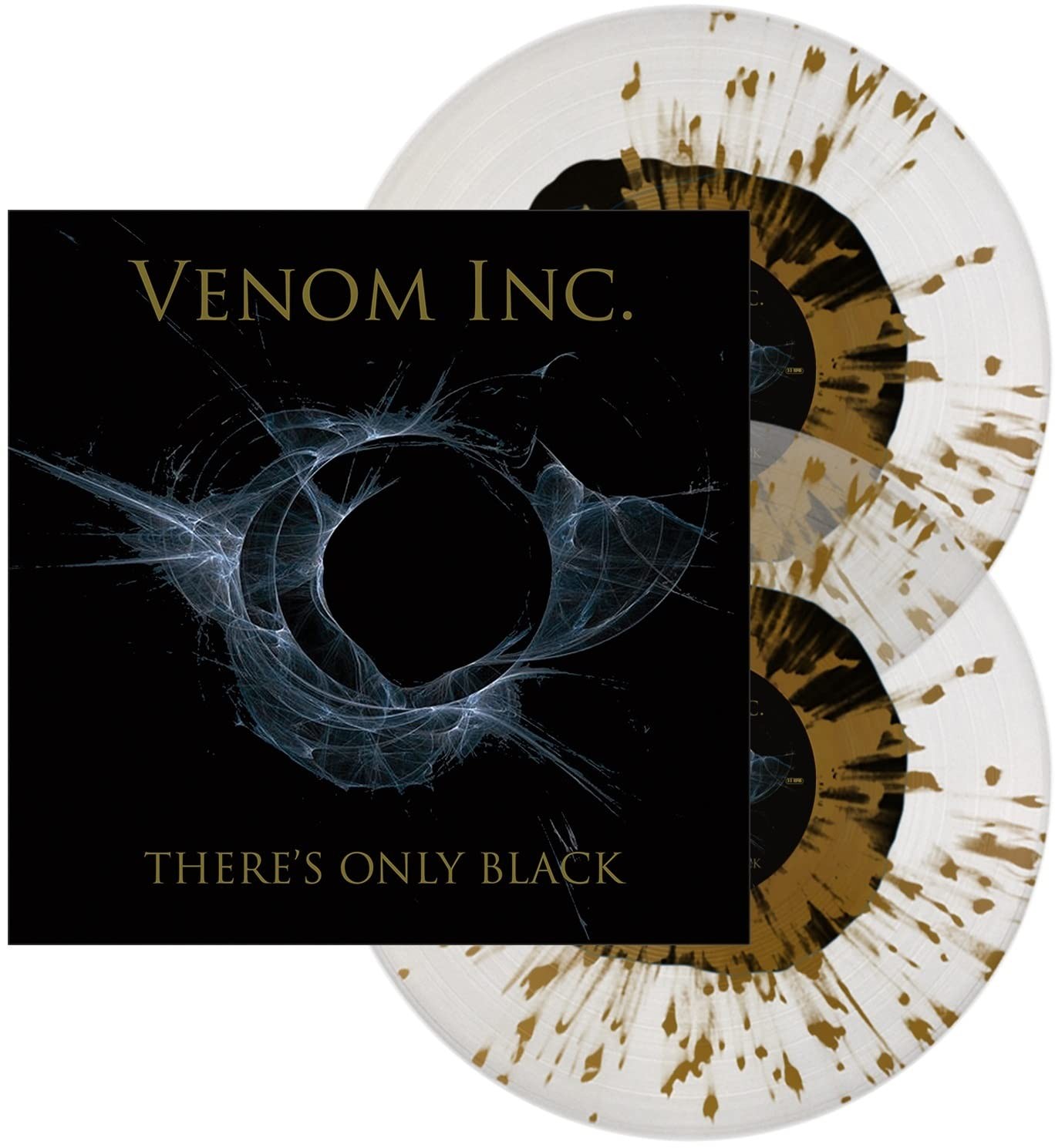 Venom Inc There's Only Black - Clear w/ Black Yolk & Gold Splatter (Vinyl LP)