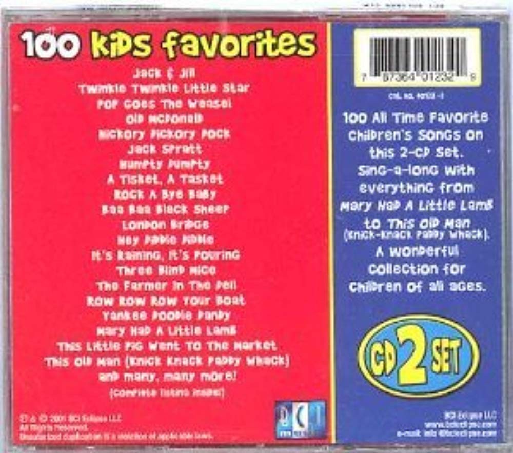 Various Artists 100 Kids Favorites (CD)