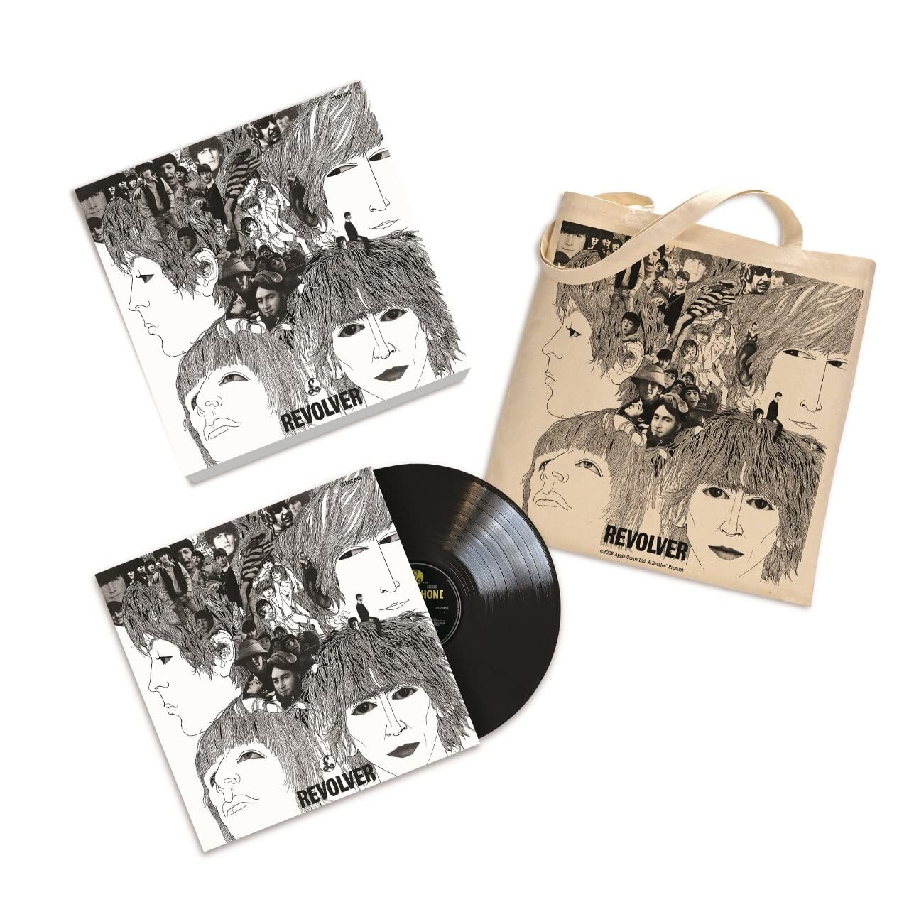 The Beatles Revolver Tote Bag (Vinyl LP)