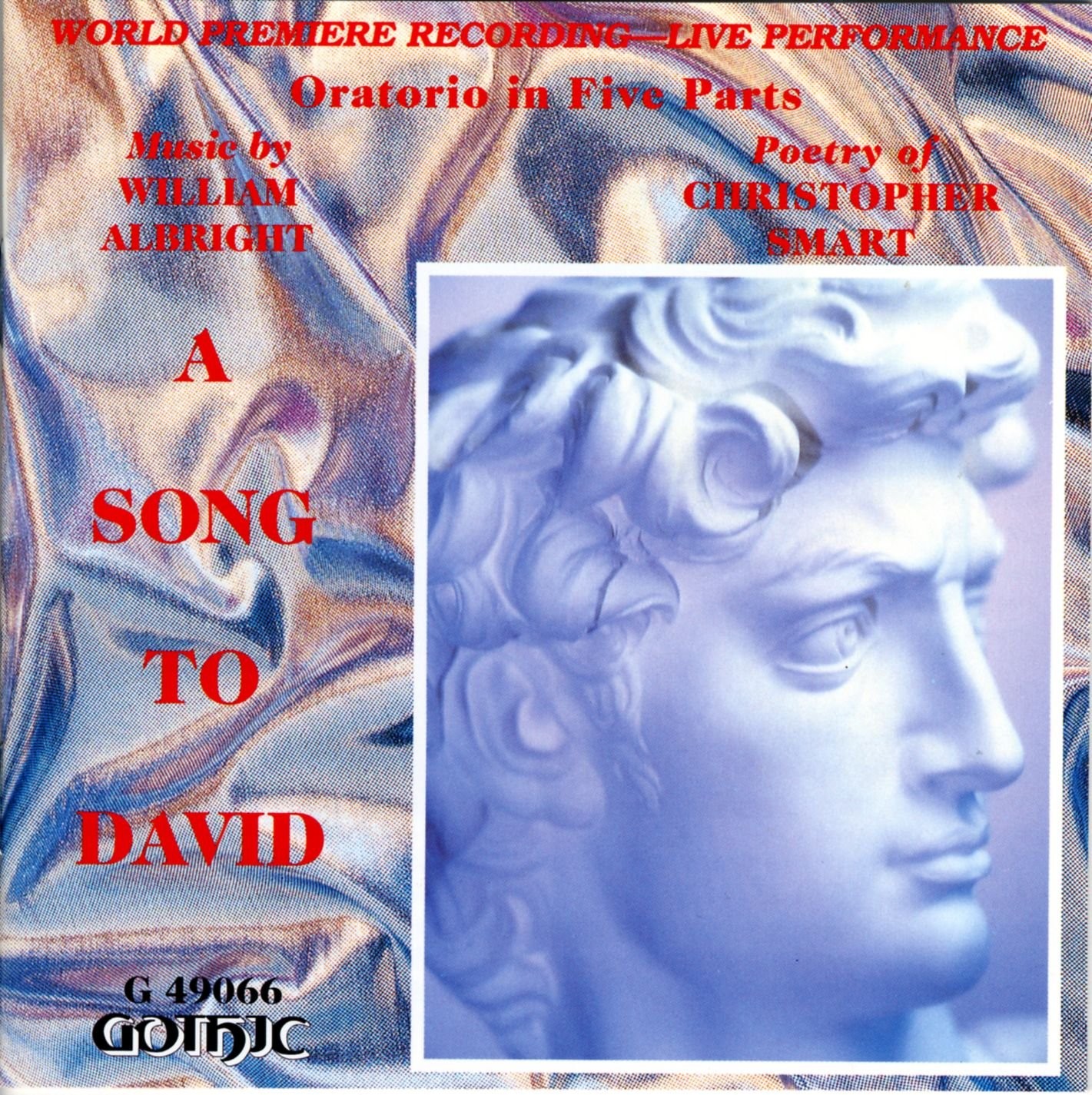 St. Marks Cathedral Choir Song to David: Oratorio in Five Parts (CD)