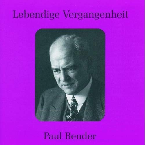 BENDER,PAUL Paul Bender 1875-1947 (CD) Album