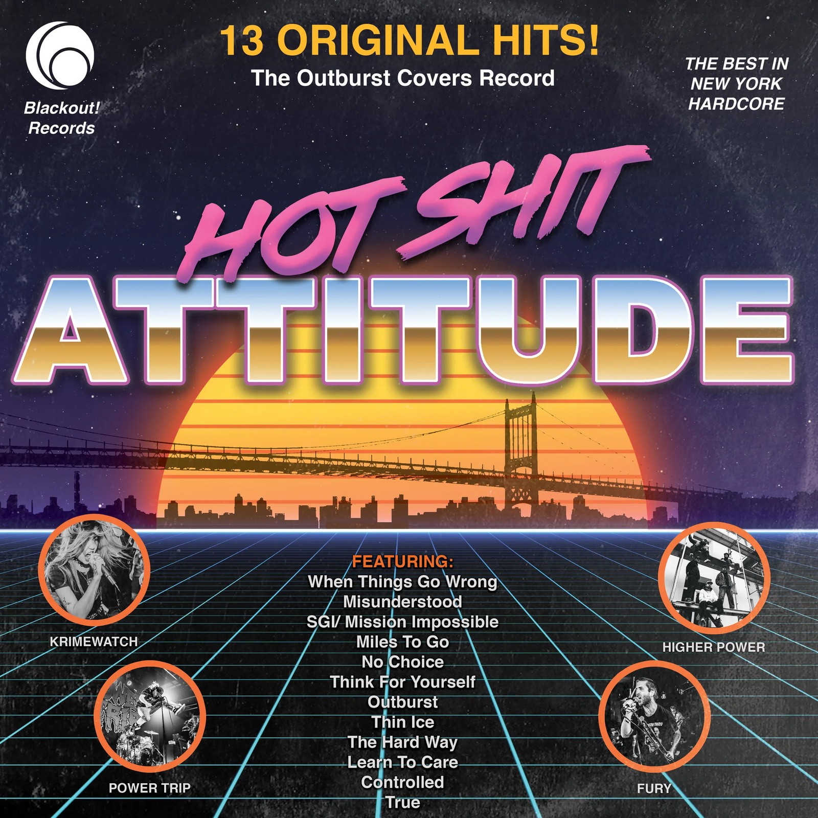 Various Artists Hot Shit Attitude: The Outburst Covers Record (Vinyl LP)