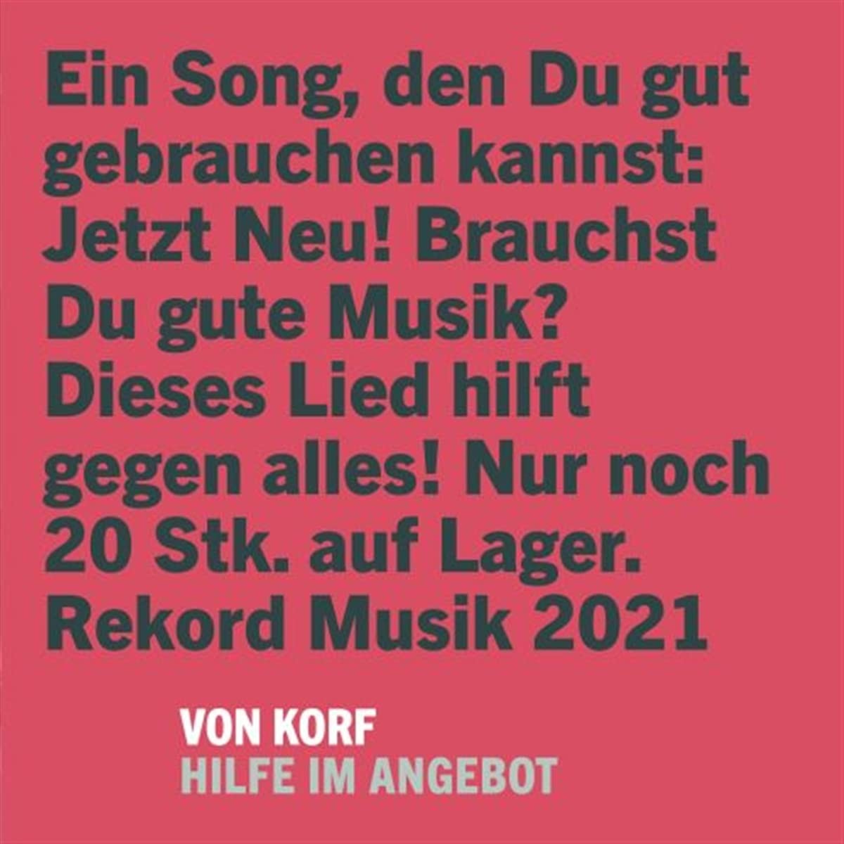 Von Korf Hilfe im Angebot (Vinyl LP)