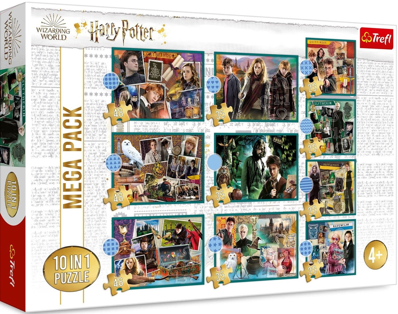 Gadget - Harry Potter: Trefl - Puzzle 10In1 - In The World Of Harry Potter - Tre