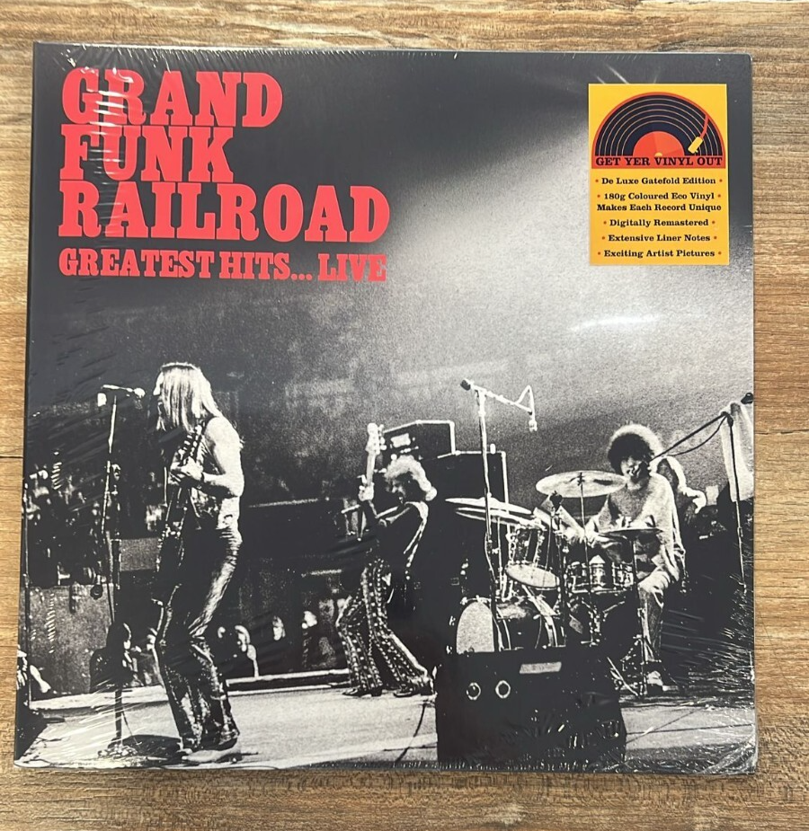 GRAND FUNK RAILROAD - Greatest Hits...Live (LP-VINILE) Deluxe Gatefold Edition