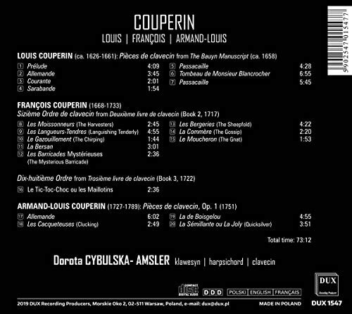 Couperin: Louis/Francois/Armand-Louis by Louis Couperin [CD]