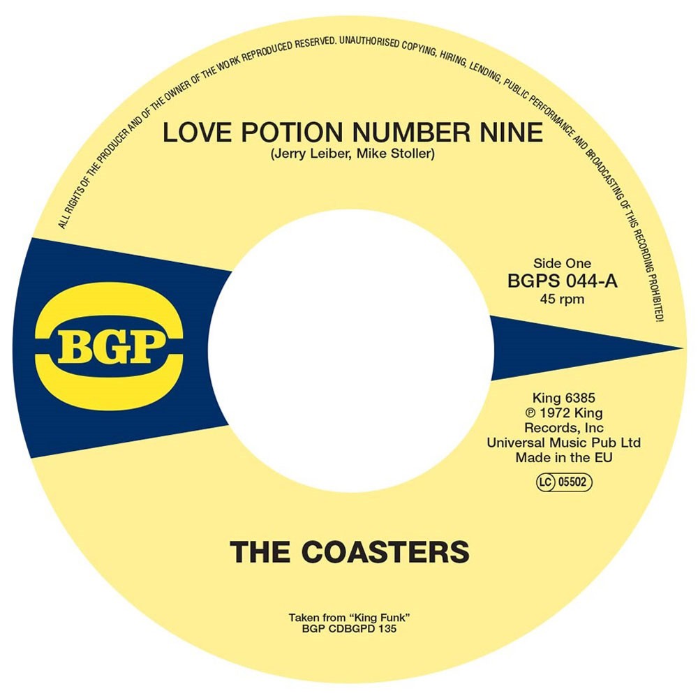 The Coasters Love Potion Number Nine (Vinyl LP) 7" Single