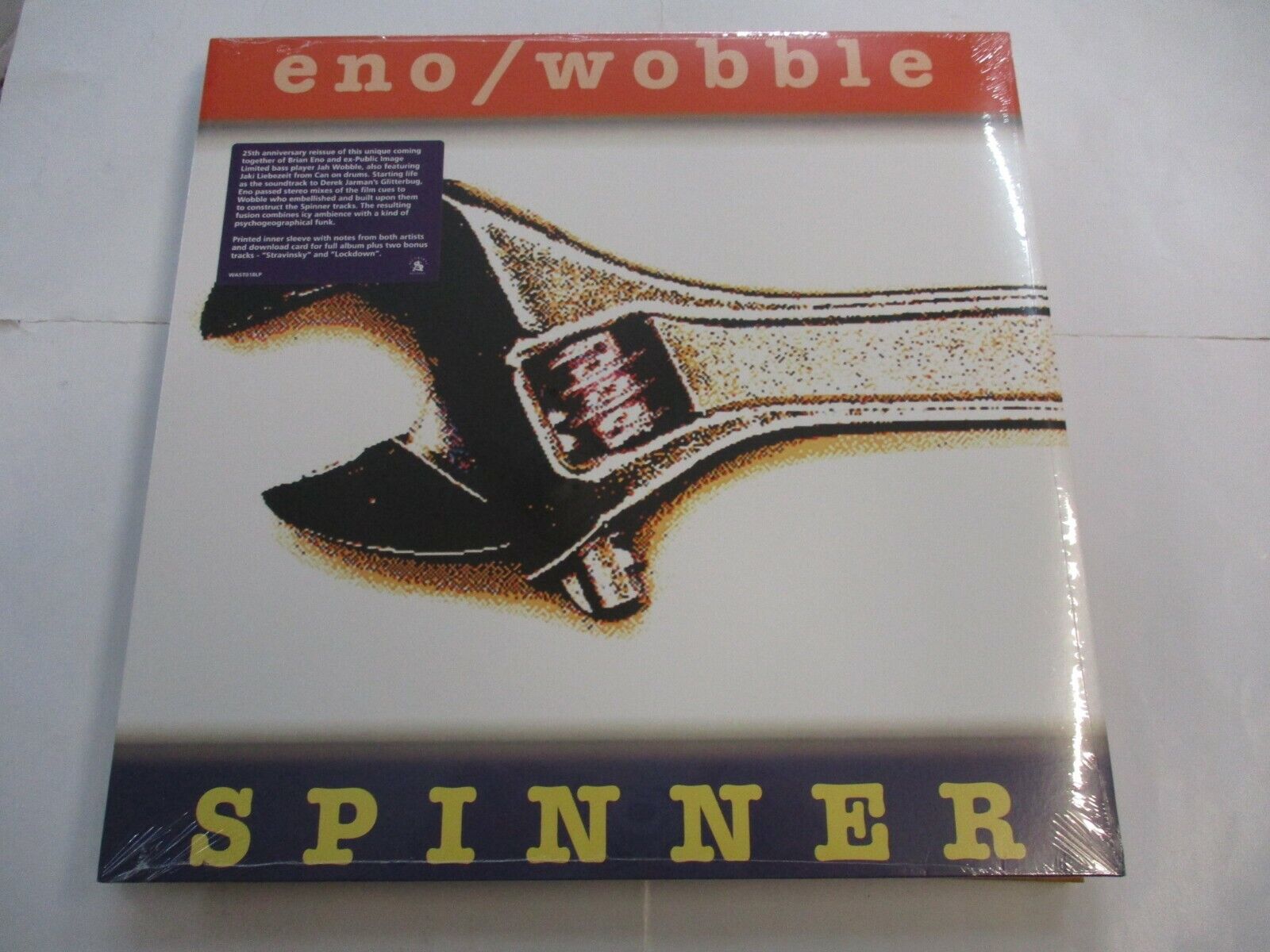 ENO / WOBBLE - SPINNER - LP REISSUE VINYL NEW SEALED 2020 WITH BONUS TRACKS