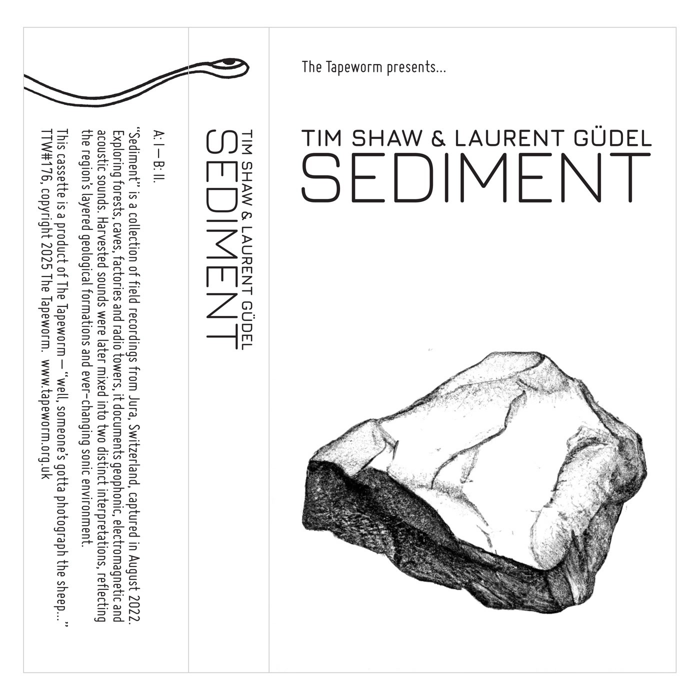 Tim Shaw E Laurent Gudel Cassetta Sediment TTW176 NUOVA
