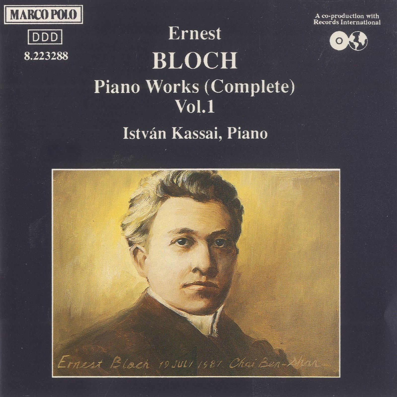 Ernest Bloch Piano Works Vol. 1 (Kassai) (CD) Album
