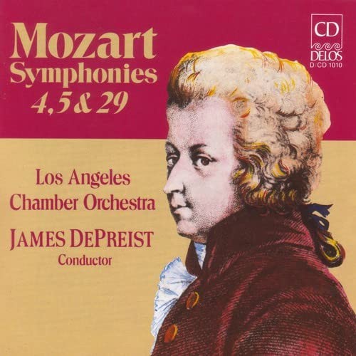 Mozart Symphonies 4, 5 and 29 (De Priest, Los Angeles Co) (CD) Album