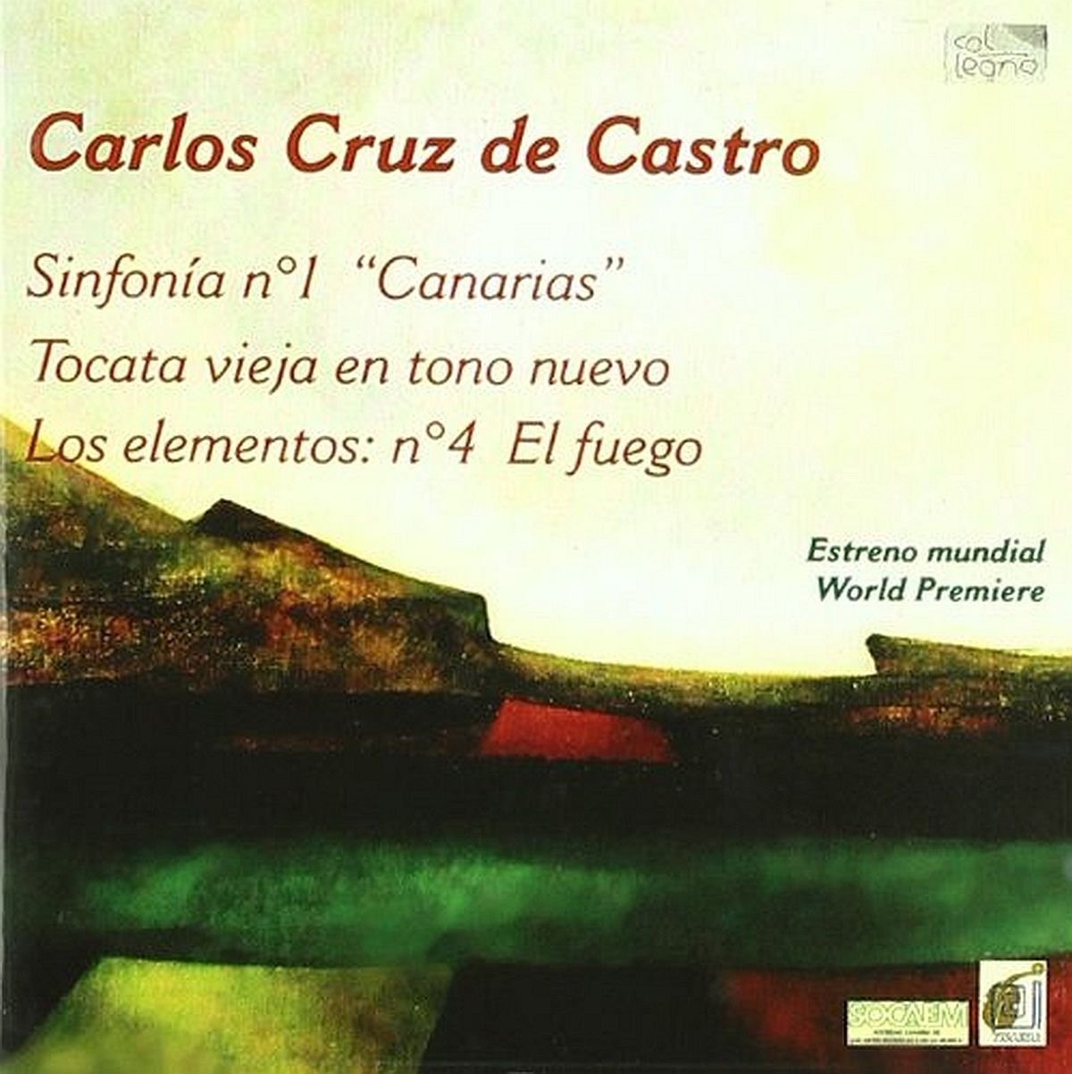 Cruz De Castro Carlos Sinfonia No. 1, Toccata, Los Elementos (CD) Album