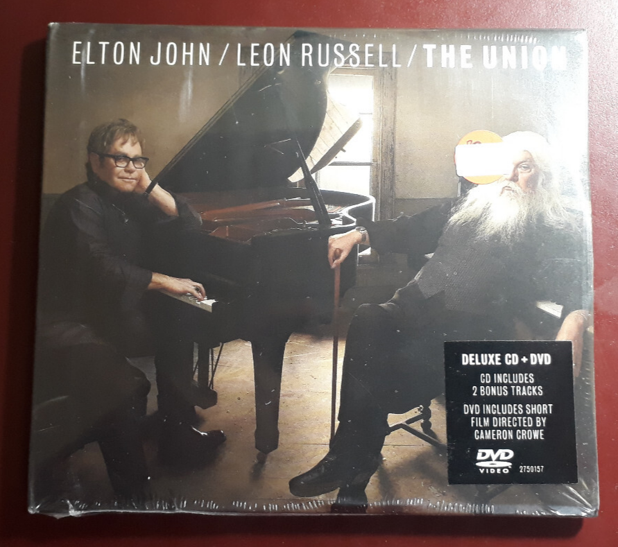 ELTON JOHN & LEON RUSSELL- THE UNION- LTD * CD+DVD NEW SEALED NUOVO SIGILLATO