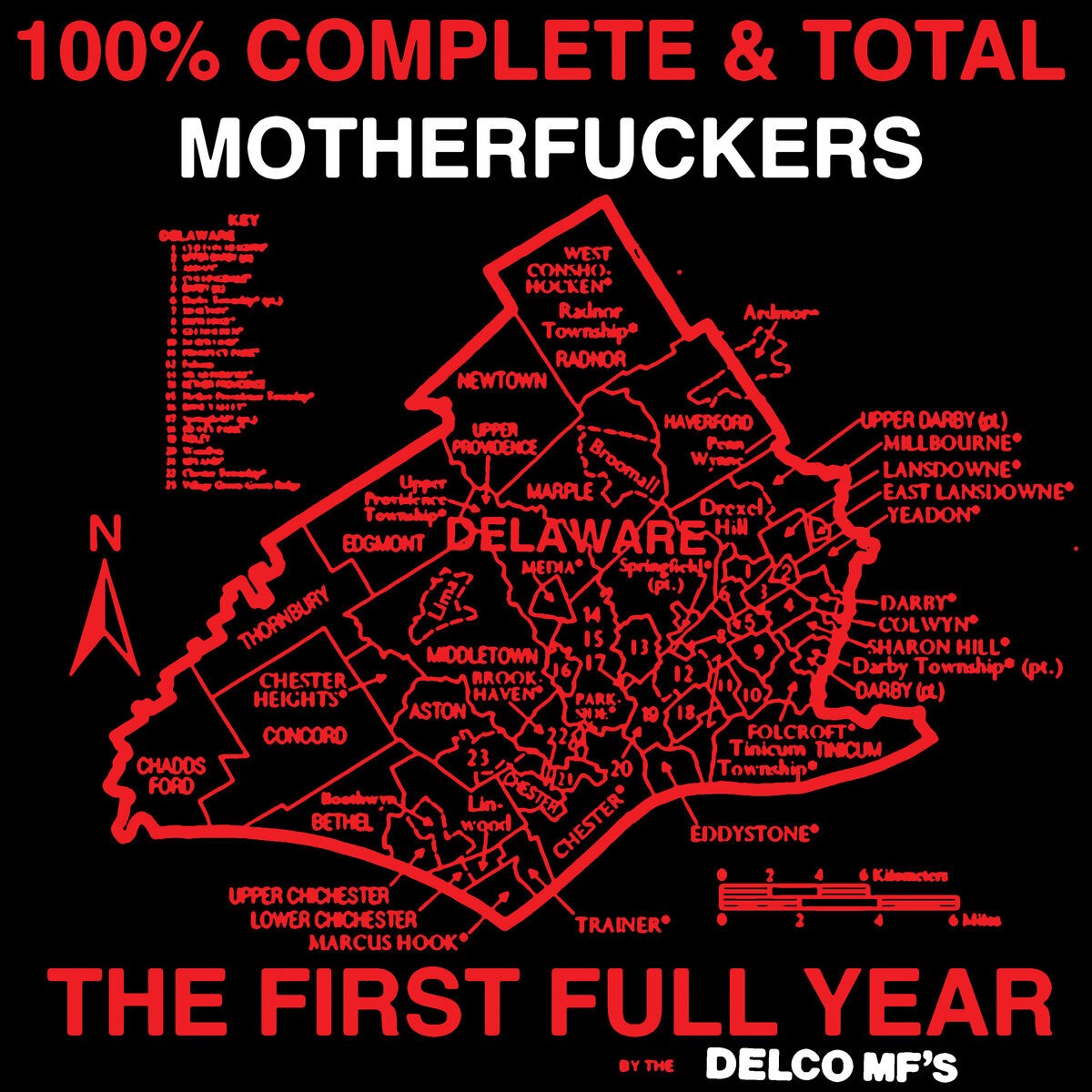 Delco MF's 100% Complete and Total Motherfuckers (Vinyl LP) 12" Album