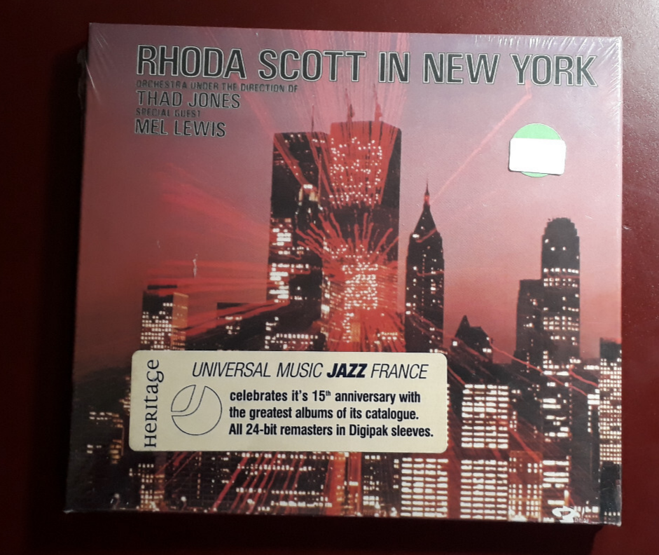 RHODA SCOTT, THAD LEWIS, MEL LEWIS -RHODA IN NEW YORK *CD NEW SEALED  SIGILLATO