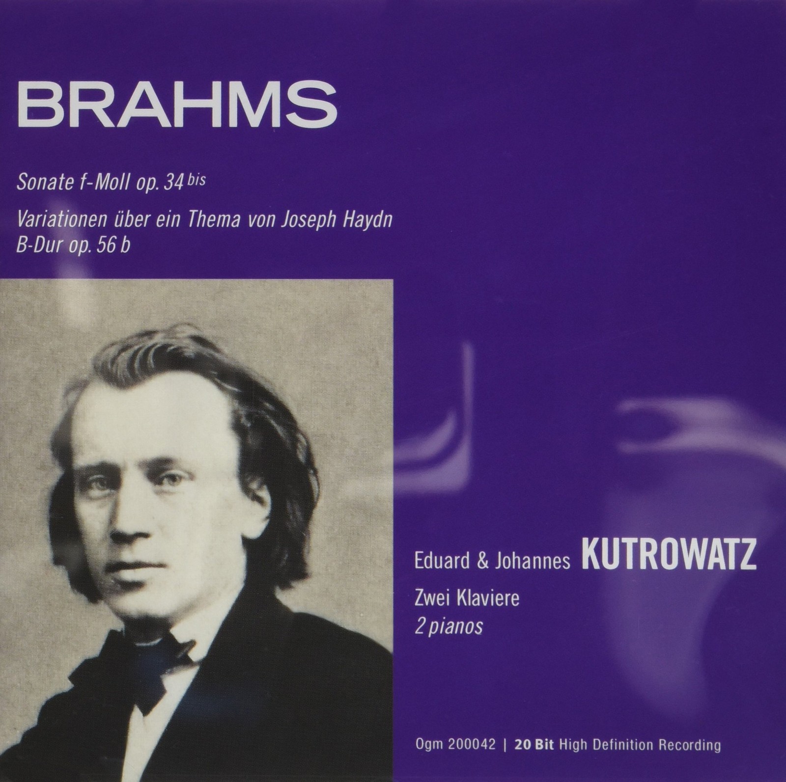 Johannes Brahms Werke für Zwei Klaviere (CD)