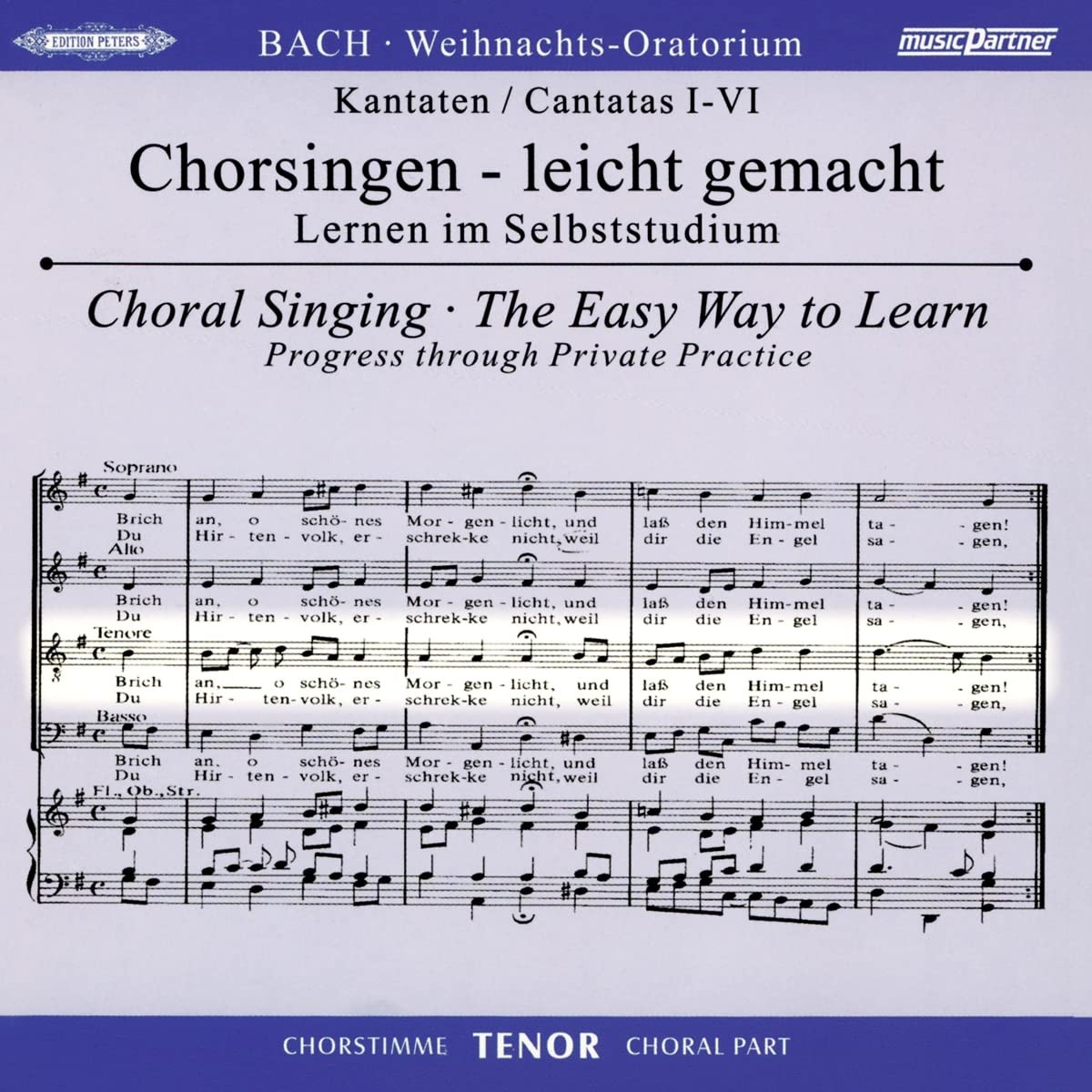 Chorstimme Tenor (2cd) Weihnachts-Oratorium I-VI (CD)