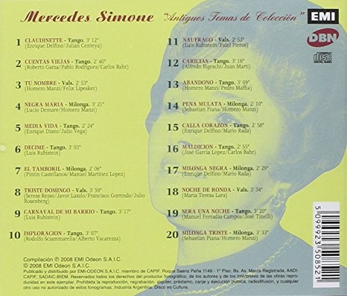 Antiguos Temas de Coleccion by SIMONE,MERCEDES