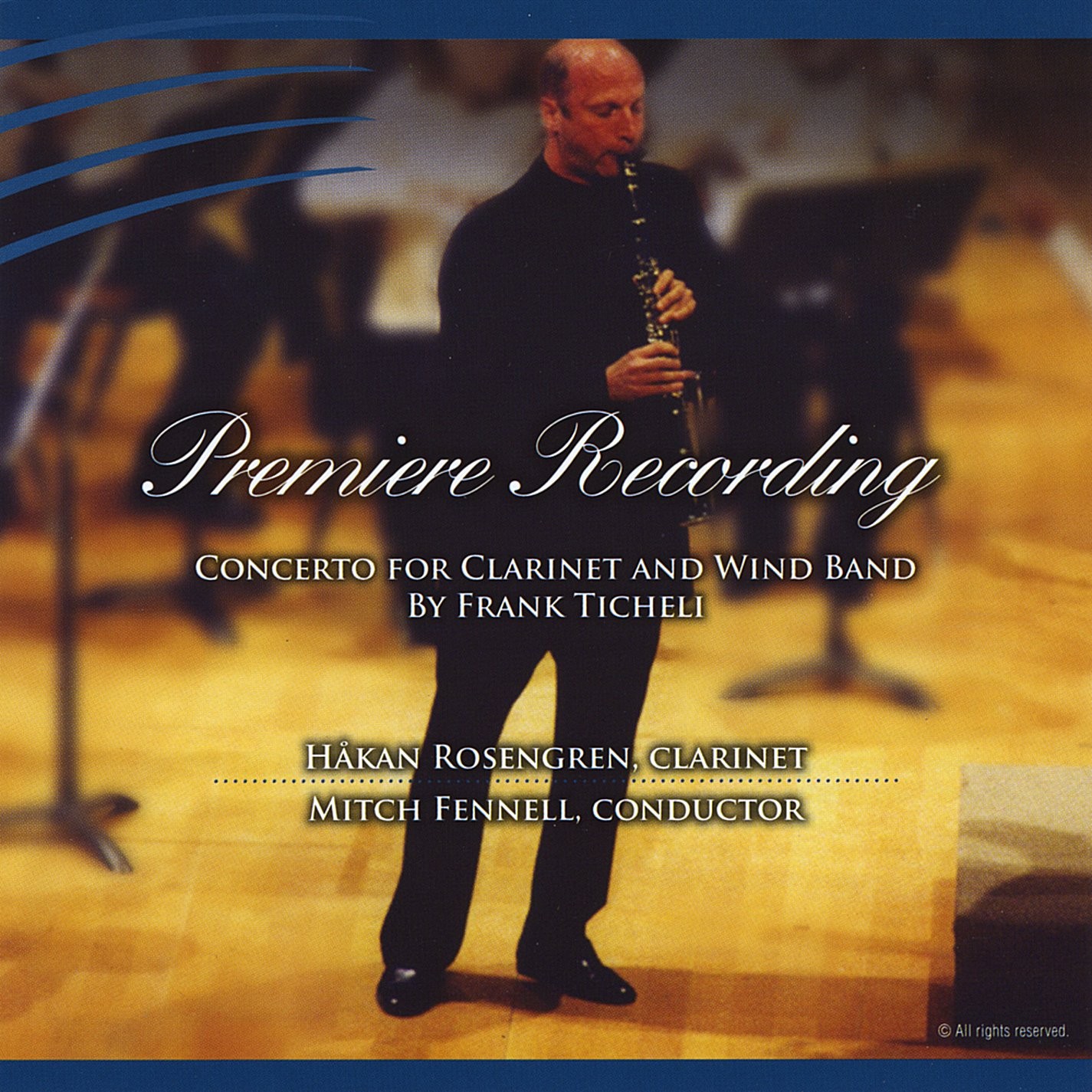 Hakan & Fennell/Csuf Wind Symphony R Ticheli Clarinet Concerto (Wind Band  (CD)