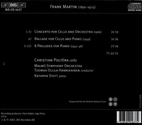 Martin: Concerto for Cello and Orchestra / Ballade for Cello and Piano / 8
