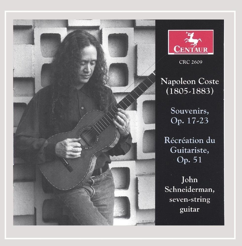 seven-string guit Napoleon Coste 1805-1883 Souvenirs, Op.17-23, Recreation  (CD)