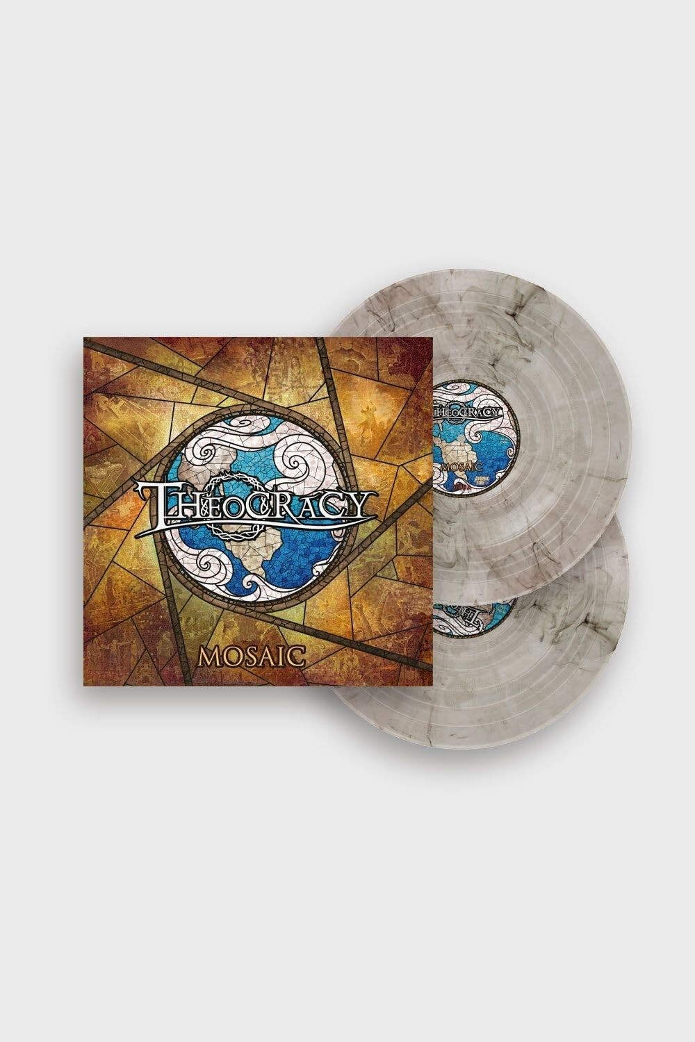 Theocracy Mosaic Crystal Clear + Black Melt (Vinyl LP)