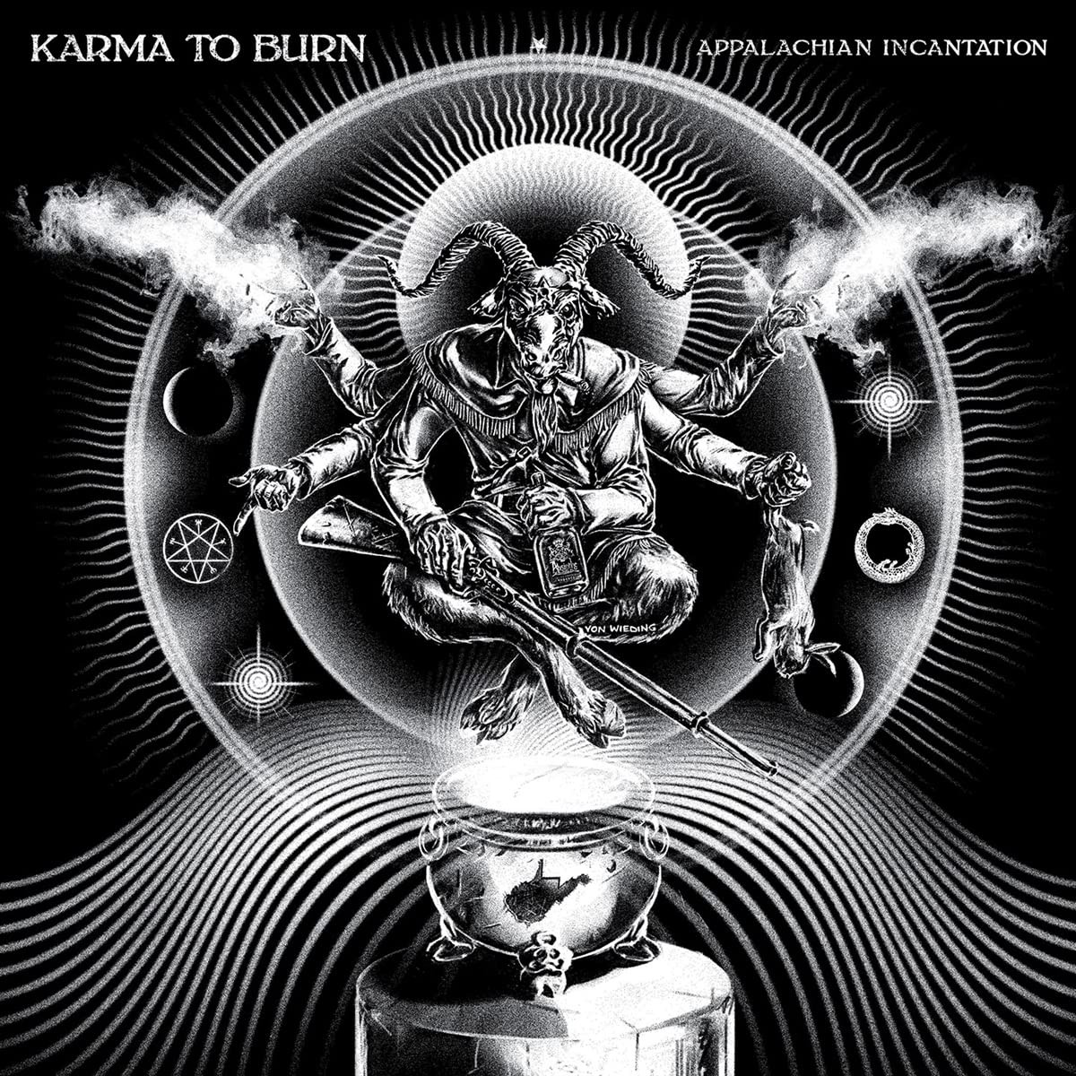Karma to Burn Appalachian Incantation - Limited Black, White & Red St (Vinyl LP)