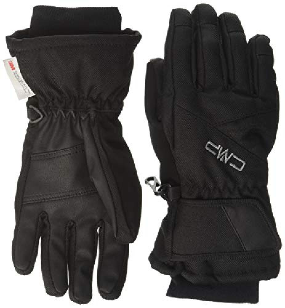 (TG. 4.5) CMP Thinsulate, Guanti Unisex Bambini, Nero, 4.5 - NUOVO