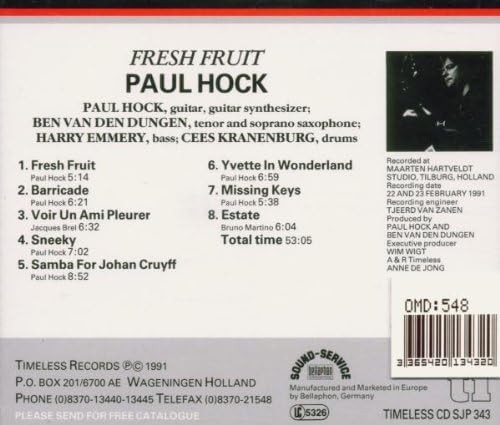 Paul Hock Fresh Fruit (CD)