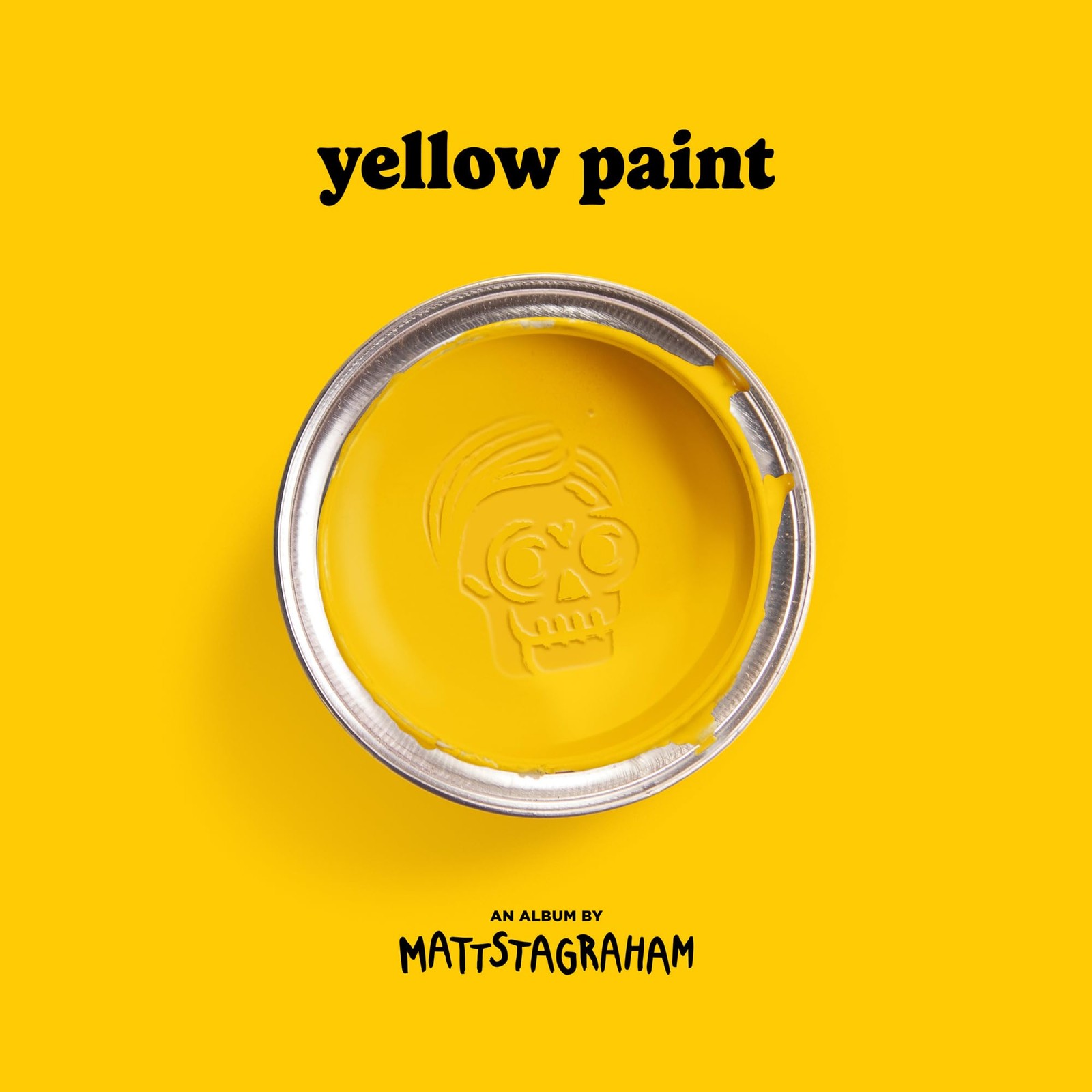 Mattstagraham Yellow Paint Highlighter Yellow / Translucent Clear Spl (Vinyl LP)