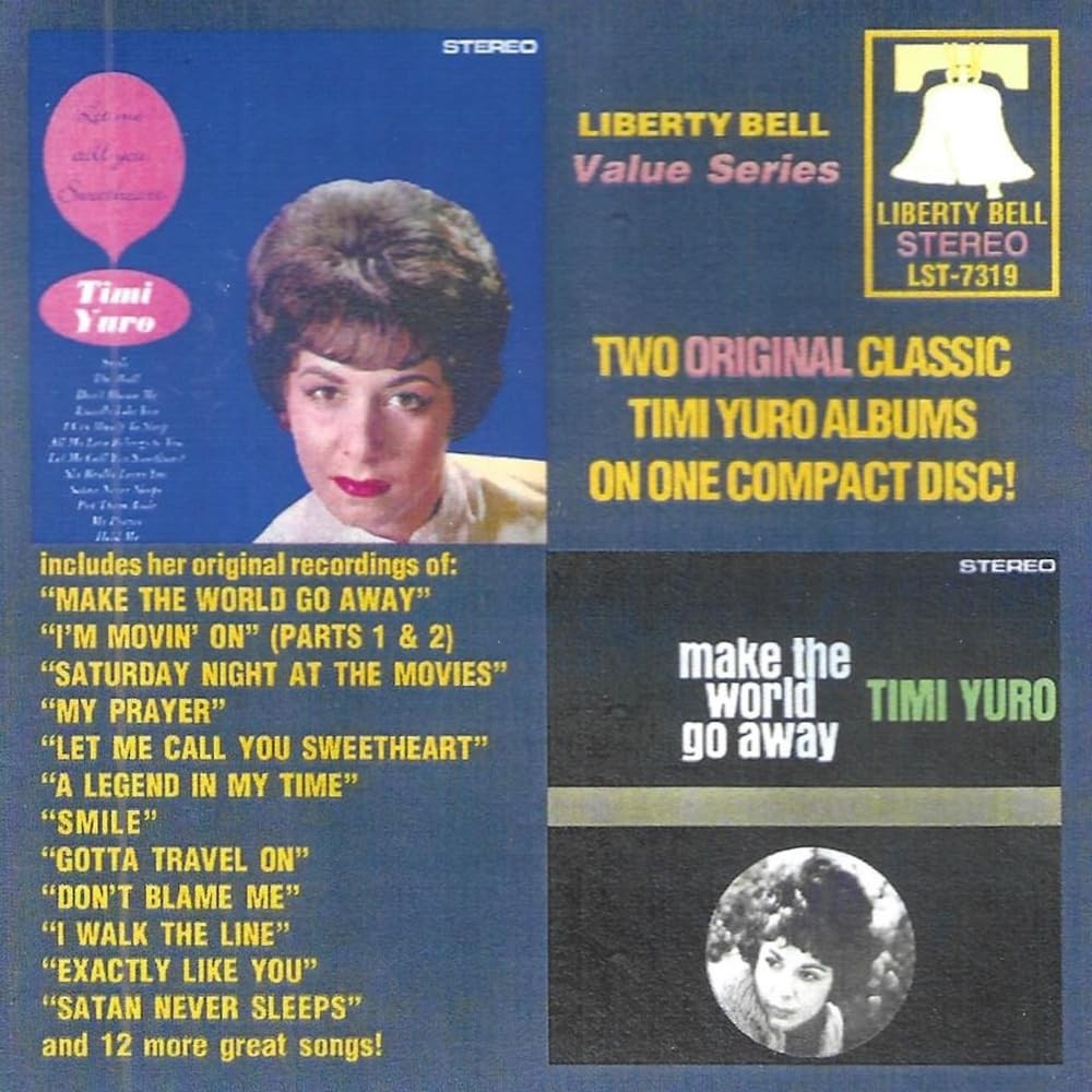 Timi Yuro Liberty Bell Value Series Let Me Call You Sweetheart / Make The W (CD)